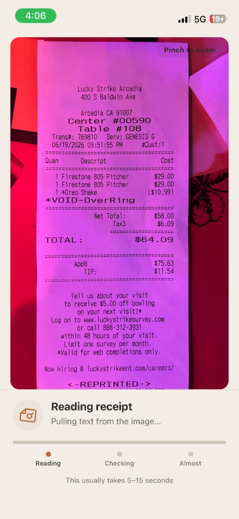 Snap the Receipt